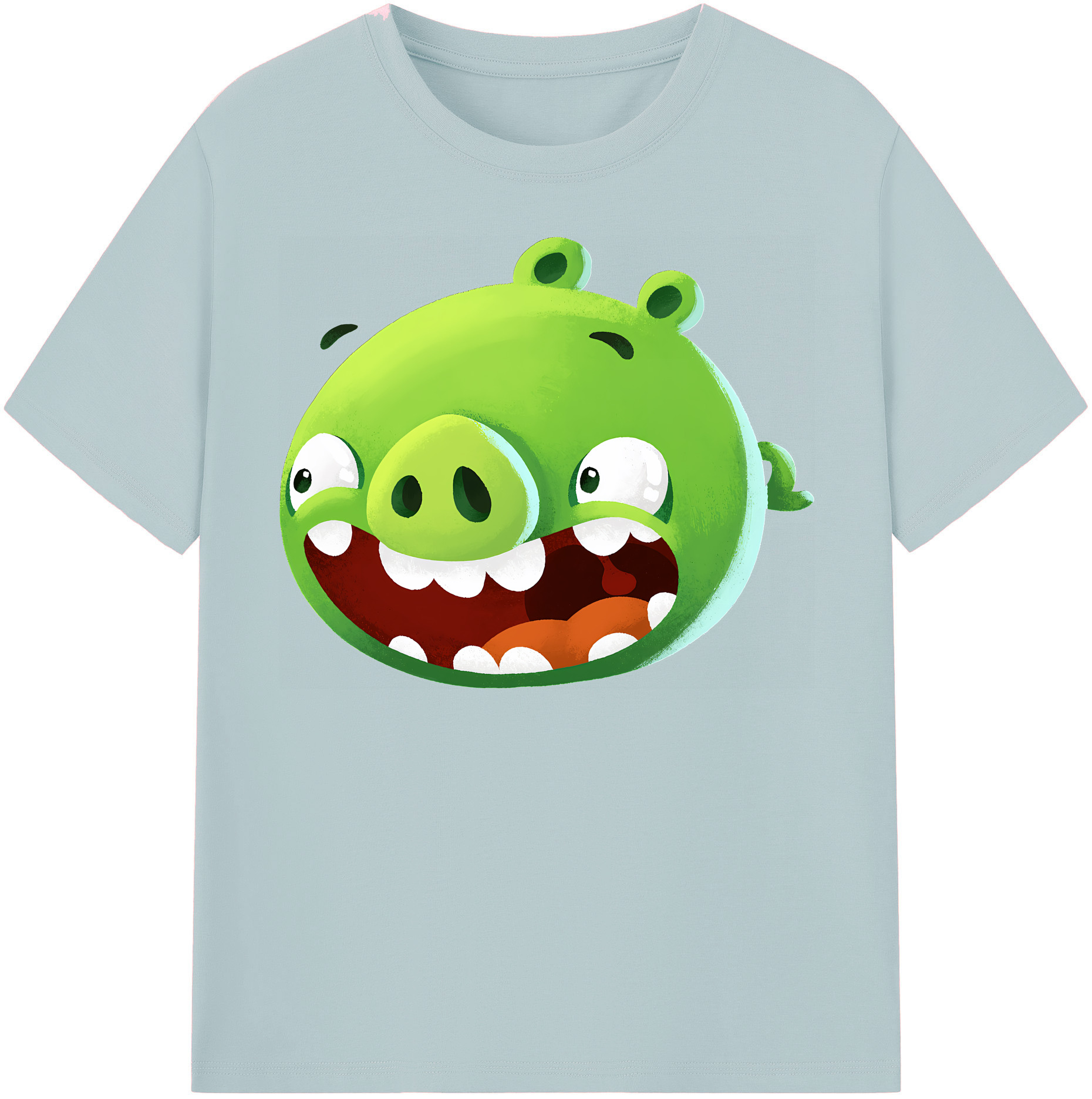 （画像用） Angry Birds アングリーバード 綿100％半袖Tシャツ（フロントプリント）